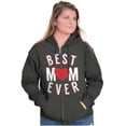 thumbnail image 4 of Best Mom Ever Worlds Mothers Day Love Zip Hoodie Sweatshirt Women Brisco Brands S, 4 of 6
