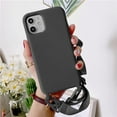 thumbnail image 4 of Compatible with iPhone 13 Pro Max Case Silicone Crossbody Adjustable Strap Neck Lanyard Shockproof Protective Cover for iPhone 13 Pro Max - Black, 4 of 7