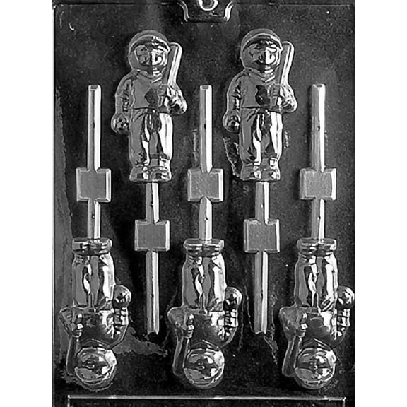 Grandmama's Goodies S007 Baseball Lolly Chocolate Candy Soap Mold with Exclusive Molding Instructions
