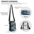 thumbnail image 6 of HELLHERO Winter Horse Joy Double Zipper Women Messenger Bag for Women, Casual Use, 6 of 7