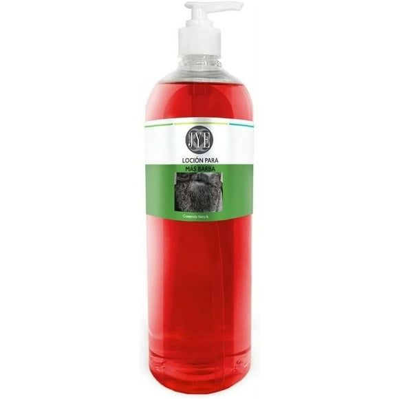 JYE Loción Crecimiento de Barba y Bigote Doblemente Concentrada, tratamiento crecimiento de Barba y Cabello, Unisex. Anticaída de cabello. Premium 1 Litro