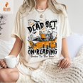 thumbnail image 1 of Funny Book Dead Set On Reading Skeleton Halloween T Shirt, Book Lover T-Shirt, Spooky Book - As Picture - M, 1 of 2
