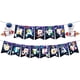 thumbnail image 4 of Decoración para fiesta de cumpleaños infantil con temática de astronauta, juego de tapones para tartas con globos y banderas de cohetes de astronauta, 4 of 6