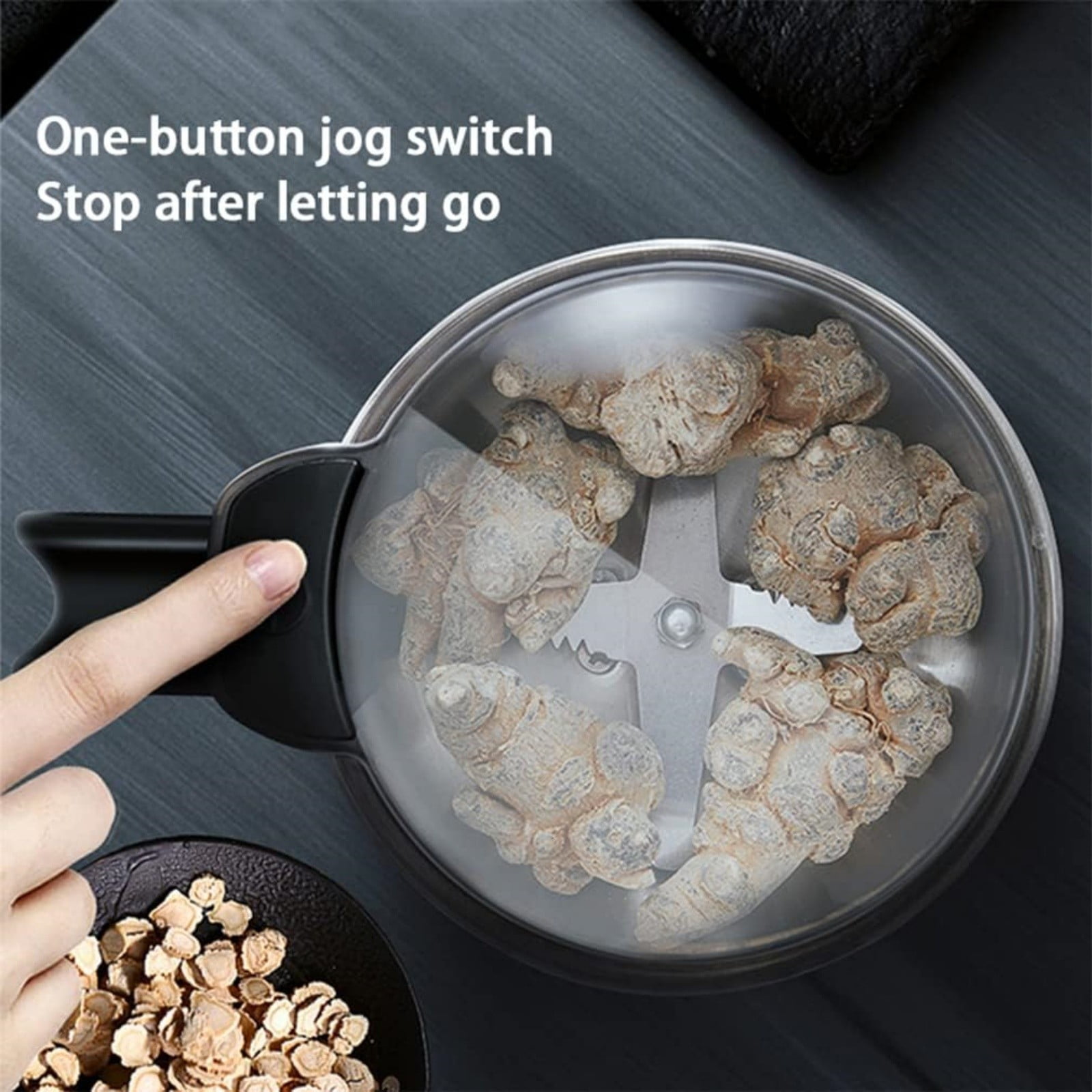 Multifunctional Machine 150W 300g Capacity Grain Coffee & Grinder Stainless Open Cover Stop Design 30s Speedy Grinding For Herbs Dry Mate,Food Blender