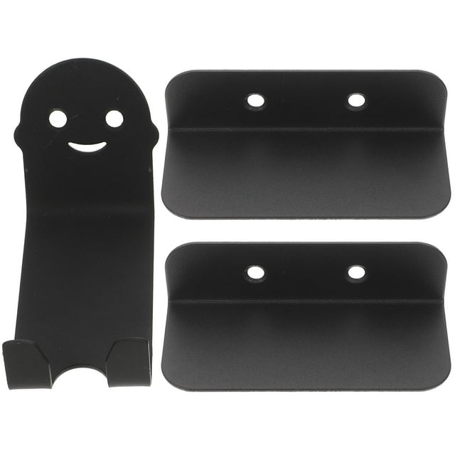 UPOUART 1 Set Bike Wall Mount Rack Black Iron ABS Wall Mounting Cyclists Garage Bike Storage Shed