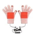 thumbnail image 2 of UTSJKR Unisex Winter Fluffy Heating Gloves Windproof Fleece Plush Gloves Touch Screen Warm Winter Soft Glove for Women Pink, 2 of 6