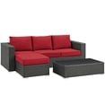 thumbnail image 3 of Modway Sojourn 3 Piece Outdoor Patio Sunbrella® Sectional Set, Multiple Colors, 3 of 7