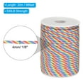 thumbnail image 2 of Uxcell Paracord Rope 330lb, 4mm 7 Strands Lanyard Spool Cord for Tent Camping, Hammock, Hiking, Rainbow Color,98ft, 2 of 6