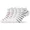 White Multi Stripe, variant on Womens Essentials Ankle Dress Socks, 5 Pack, Fits Shoe Size 5-10