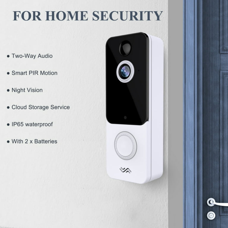 S9 Aiwit Video Doorbell Camera Wireless With Chime, PIR, 53 OFF