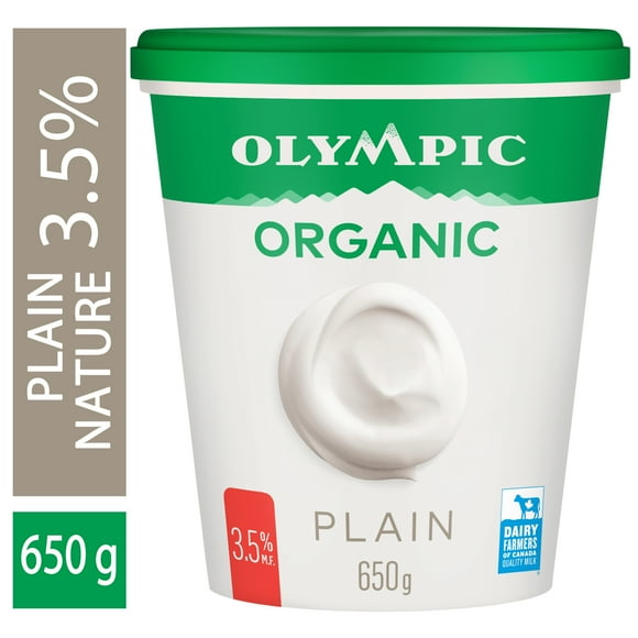 Olympic Organic Yogurt Plain 3.5%, 650 g