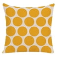 thumbnail image 4 of Juego de 4 fundas de cojín decorativas amarillas de lino de 18 x 18 pulgadas, fundas de almohada geométricas, fundas de almohada cuadradas, 4 of 5