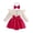 AB31 Pink, variant on Bainana Girls Romper Dress Solid Color Long Sleeve Crew Neck Dresses With Headband Lightweight Children'S Everyday Wear Bodysuit 9-12 Months Brown