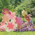 thumbnail image 5 of Wokceer Wedding Arch Backdrop Stand 7.2FT, 6.6FT, 6FT Set of 3 White Metal Wedding Arch Stand for Wedding Ceremony Baby Shower Birthday Party Garden Floral Balloon Arch Decoration, 5 of 6