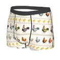 thumbnail image 2 of Daiia Funny Chicken Men's Underwear Boxer Briefs, Cotton Stretch Moisture-Wicking Underwear-Large, 2 of 9
