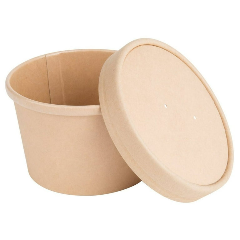 8oz Soup Containers with Lids - Disposable Soup Bowls with Lids, Ice-cream  cups 500 Sets 