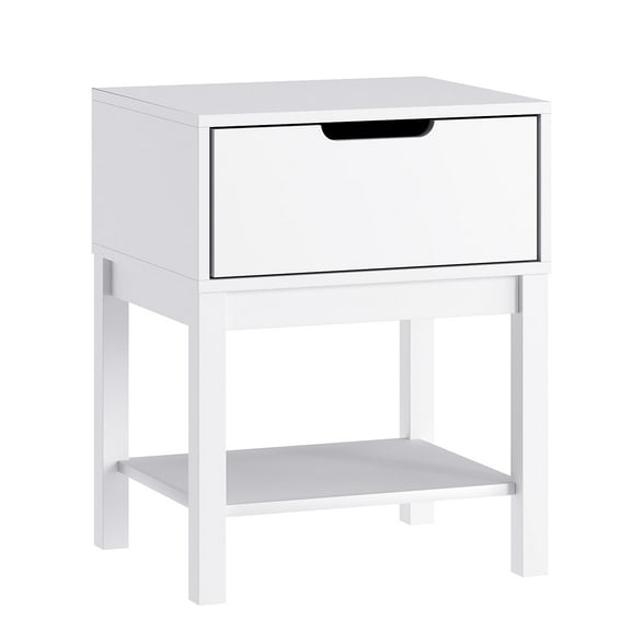 Flash Furniture Dallas 18.75"W x 15.75"D Wooden Nightstand White (MG090031NSWH)