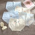thumbnail image 2 of TrowBridge-bragas cómodas de algodón para mujer, ropa interior transpirable de dibujos animados, lencería suave, gran oferta, 2 of 4