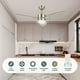 thumbnail image 2 of Vagizm Ventilador de Techo de 42 Pulgadas con Luz - Ventilador de Techo Moderno de 3 Aspas para Sala de Estar y Recámara - Motor CC Silencioso - 3 Cct - 6 Velocidades - Regulable - Función Reversible - Tono Madera Clara, 2 of 8