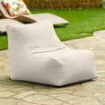 thumbnail image 2 of Jaxx Ponce Outdoor Bean Bag Chair - Weather Resistant Patio and Poolside Lounge Seating, Pearl White, 2 of 8