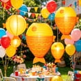 thumbnail image 3 of Fish Shaped Paper Light, Foldable Hanging Decoration for Indoor Outdoor Party, Two-Tone Gradient Print, Reusable Summer Festival Beach Theme Decor, 3 of 6