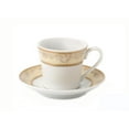thumbnail image 2 of Espresso Cups and Saucers Set for Cappuccino, Latte, Cafe Mocha - Gold Floral, 2 oz. Set of 6, 2 of 5