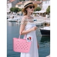thumbnail image 7 of Half Topper Tray for Bogg Bag X Large, EVA Phone Holder and Cup Holder Compatible with 40oz Tumbler, Organizer Tray Accessory for Beach Tote Bag, 7 of 7