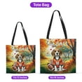 thumbnail image 5 of Hello Fall Beagle Football Welcome Autumn with Leaves Pumpkins All Over Print 3D Canvas Tote Bag Beagles Dog Lover Gifts Idea Reusable Handbag - 00012, 5 of 5