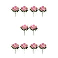 thumbnail image 2 of Youkk 2pcs Easy To Clean – Realistic Appearance – Artificial Flowers For Wedding rose red+ pink 5Set, 2 of 6