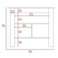 thumbnail image 2 of TUHOME Cala Kitchen Island  Engineered Wood Kitchen Islands in Multi-color, 2 of 15