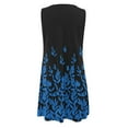 thumbnail image 5 of Cyber&Monday Deals Sundresses for Women Casual Summer - Dresses for Women Casual Summer Floral Printed Tank Sleeveless Dress Hollow V-Neck Swing A Line Beach Mini Sundress, 5 of 5