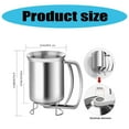 thumbnail image 2 of Pancakes Batter Dispenser Stainless Steel Funnel Cake Tool 680ML for Cupcakes Waffles and Cakes with Adjustable Flows, 2 of 10