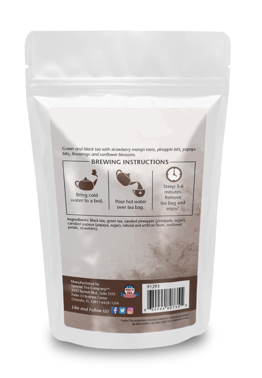 Special Tea Mid Summers Night Dream Black and Green Tea Blend, 20 Tea Bags