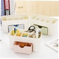 thumbnail image 4 of Makeup Drawer Organizer for Vanity with Brush Holder Large Capacity Cosmetic Makeup Storage Organizer Countertop Skincare Organizer for Bathroom Makeup Perfume Organizer Lotions Display Cases Box, 4 of 5