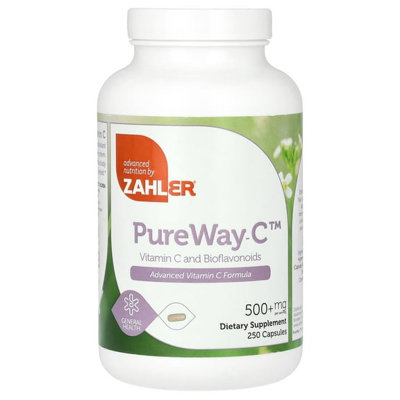 Zahlers Kosher PureWay-C 500 mg Vitamin C  - 250 Capsules