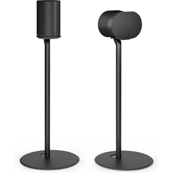 Speaker Stands Pair Compatible with Sonos Era 100 and Era 300, 22 LBS Capacity,28.1" Fixed Height,Metal Base, Bookshelf Speaker Stands for Sonos Era Speakers, 1 Pair, Black
