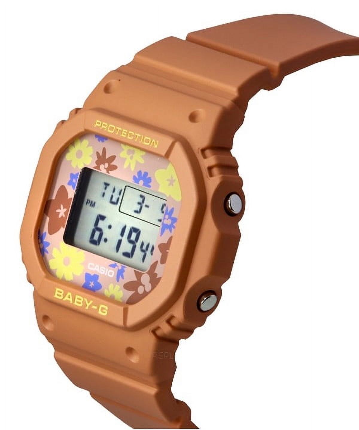 Casio Baby-G Retro Flower Field Digital Resin Strap Quartz BGD-565RP-4 100M Women's Watch
