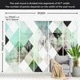 thumbnail image 4 of Tiptophomedecor Abstract Wallpaper Wall Mural - Rhombic Chessboard Green, 4 of 7