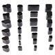 thumbnail image 1 of Juego de 26 herramientas perforadoras de cuero Nikou para manualidades y bricolaje, 1 of 9