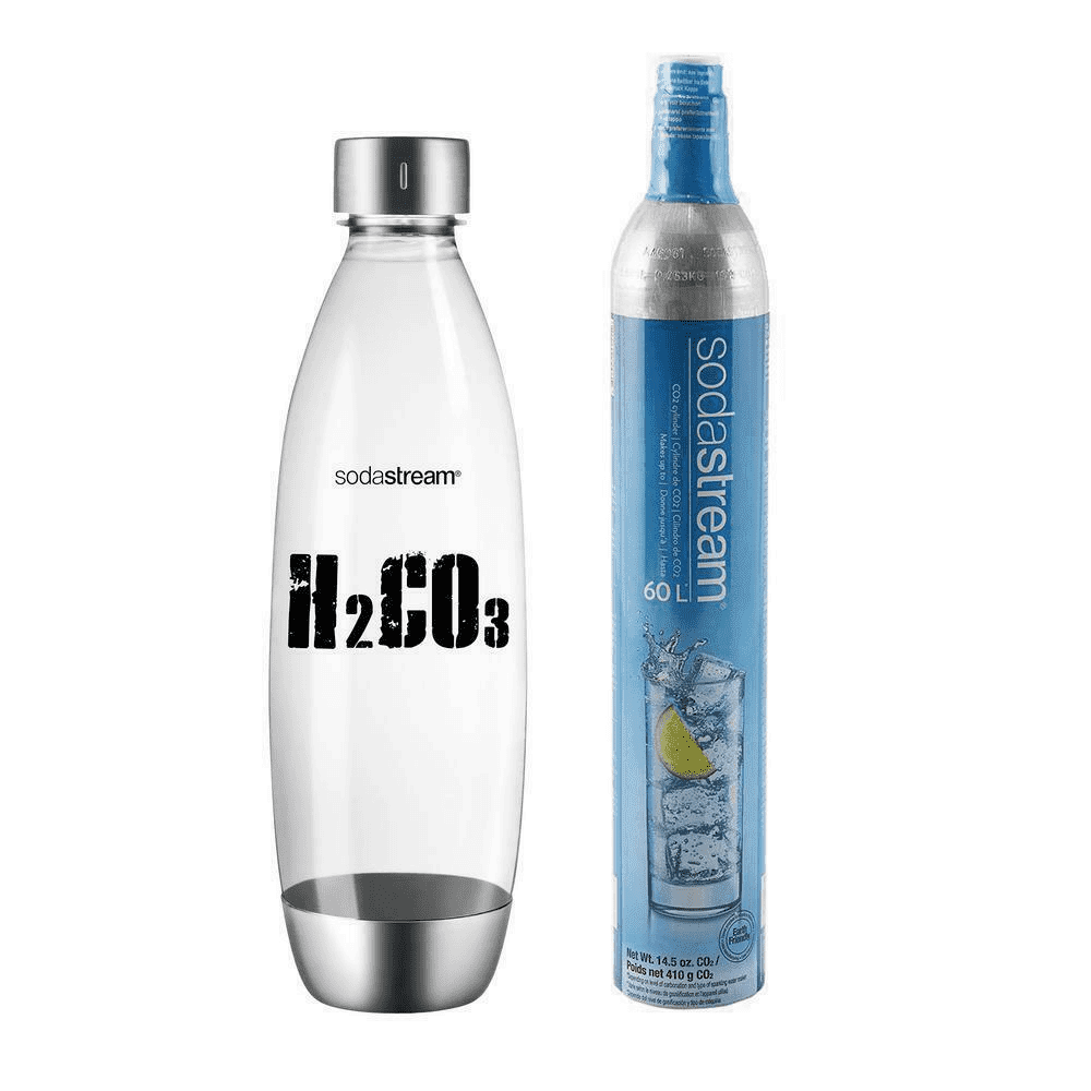 Sodastream CO2 Canister and Carbonating Bottle Clear H2CO3 Walmart