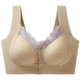 thumbnail image 4 of MEICHEN Womens Front Closure Wireless Bras Padded Full Coverage Comfort Everyday Bralettes Seamless Underwear, 4 of 4