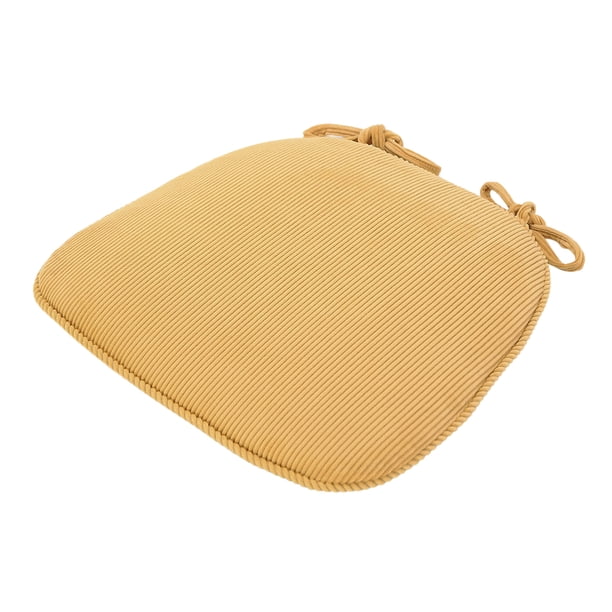Injueey Almohadilla para silla de mejor apoyo Esponja de alta densidad antideslizante Amarillo 43x41x35cm