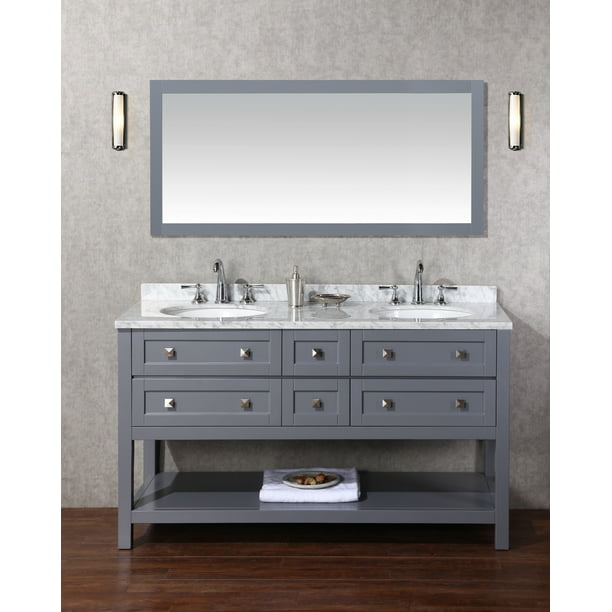 Marla 60 Inch Double Sink Bathroom, 60 Vanity Mirror