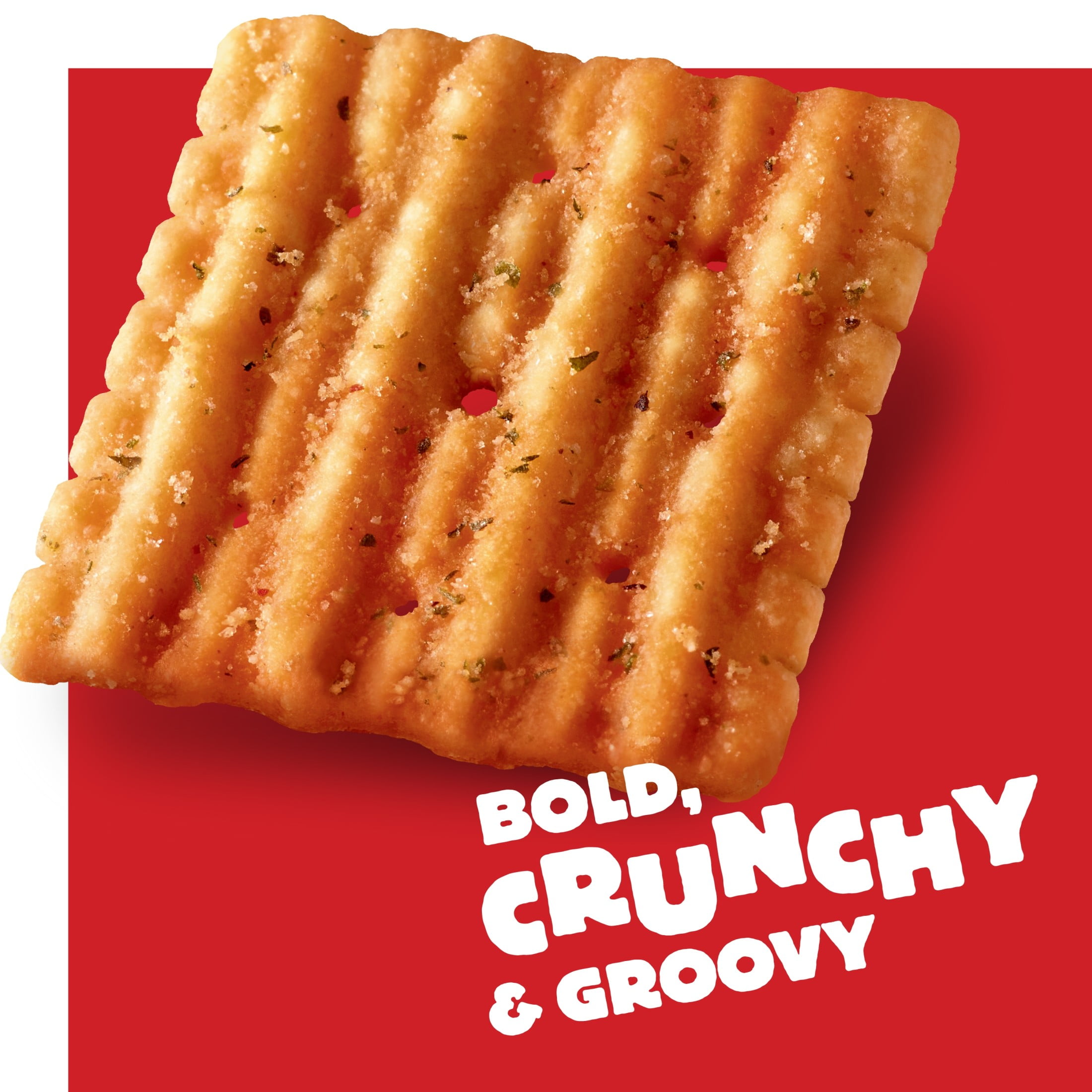 (12 pack) Cheez-It Grooves Bold Cheddar Cheese Crackers, Crunchy Snack Crackers, 9 oz