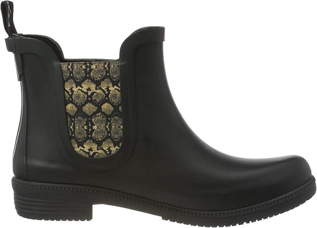 Joules Women's Rain Boot Rutland Black, 6