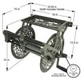 thumbnail image 6 of Liberty Garden Wall Mounted Heavy Gauge Aluminum Hanging Hose Reel with Guide, 6 of 6