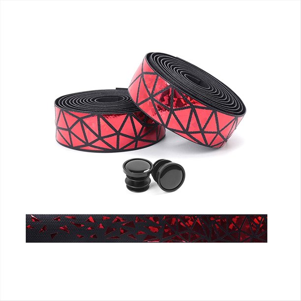Cinta para Manillar de Bicicleta Agarre de Bicicleta con Estas Cintas para Manillar de Bicicleta para un Viaje Increíble y Cómodo, Juego de 2, Rojo