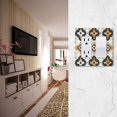 thumbnail image 5 of Yayeee Rocker Switch Wall Plate 1-Gang 4.6"x2.9" Home Decorative Outlet Cover, White and Black, 5 of 6