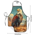 thumbnail image 2 of Sikiie Western Desert Cactus Bald Eagle Aprons for Kitchen Cooking Aprons, Chef Apron for Men Women Chef, 2 of 7