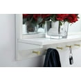 thumbnail image 4 of Elegant Decor Entryway Mirror with Shelf 28 Inch X 21 Inch in White, 4 of 4